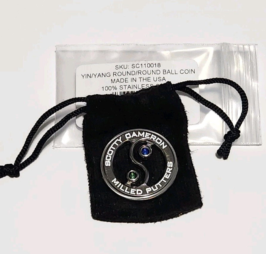 ラウンド用品・アクセサリー Scotty Cameron YIN/YANG ROUND BALL COIN SCOTTY CAMERON GALLERY YING YANG Milled Round Ball Coin