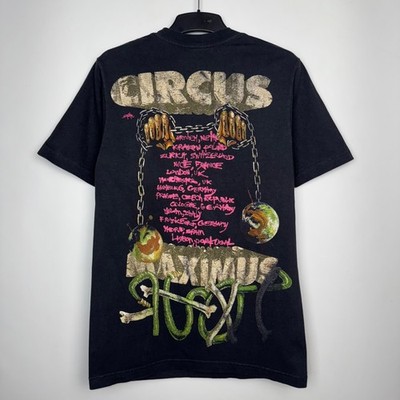 TRAVIS SCOTT CIRCUS MAXIMUS EUROPE UTOPIA TOUR BLACK T-SHIRT CREW NECK TEE sz S 