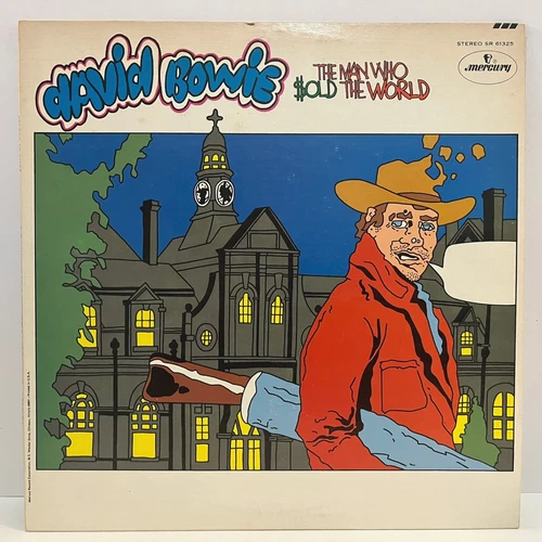 DAVID BOWIE - Man Who Sold World (1970 1st Pressing!)- 12" Vinyl Record LP - VG+