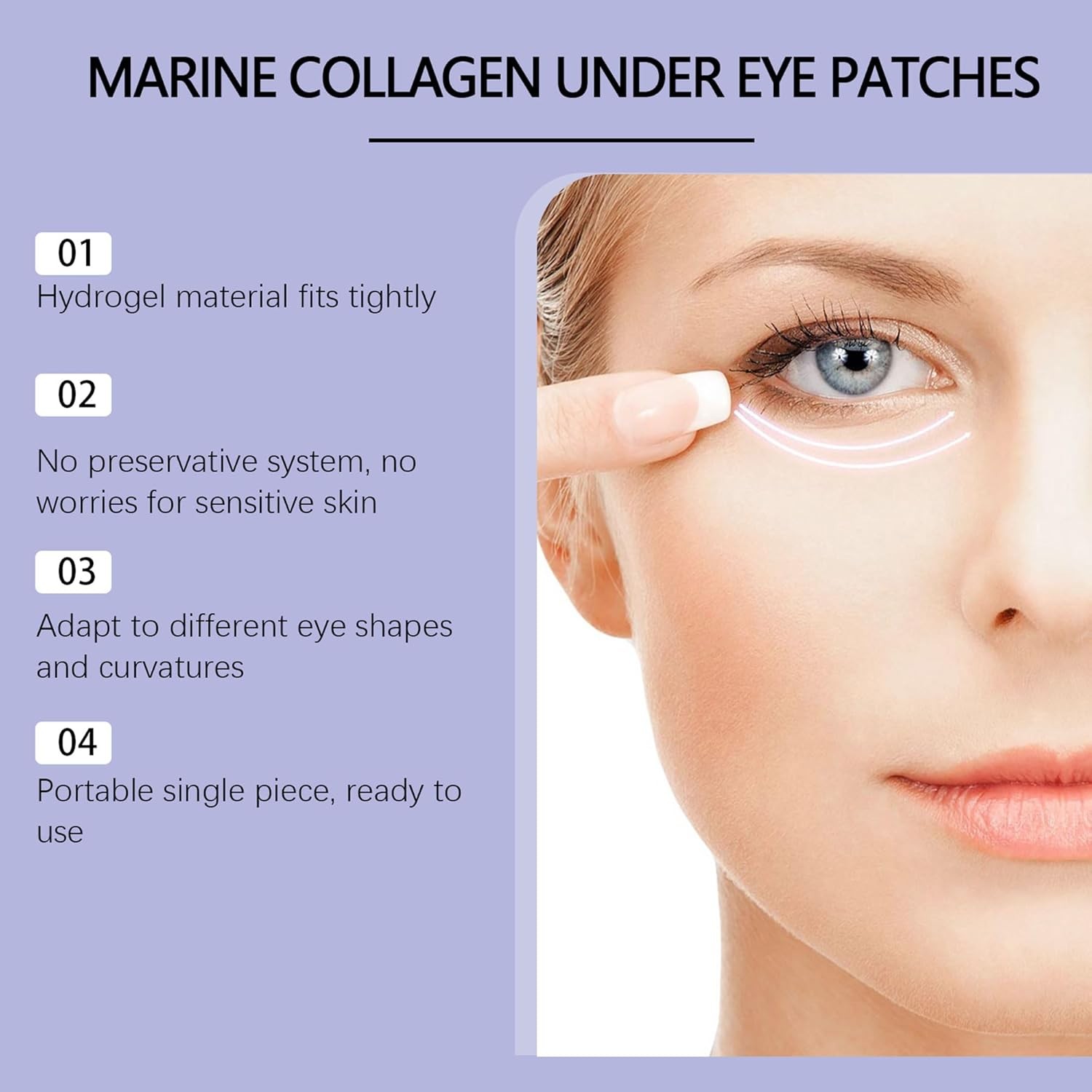Collagen Under Eye Patches for Puffy Eyes and Dark Circles Hydrating Eye... 