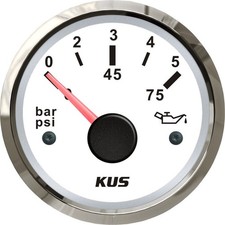 Universal Kus Boat Oil Pressure Gauge Marine Engine Oil Press Meter 5bar 75psi Universal Kus Boat Oil Pressure Gauge Marine Engine Oil Press Meter 5bar 75psi