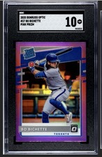 2020 DONRUSS OPTIC #37 BO BICHETTE PINK PRIZM