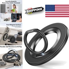 360 Degree Rotation Magnetic Phone Grip Stand for iPhone and Android Devices