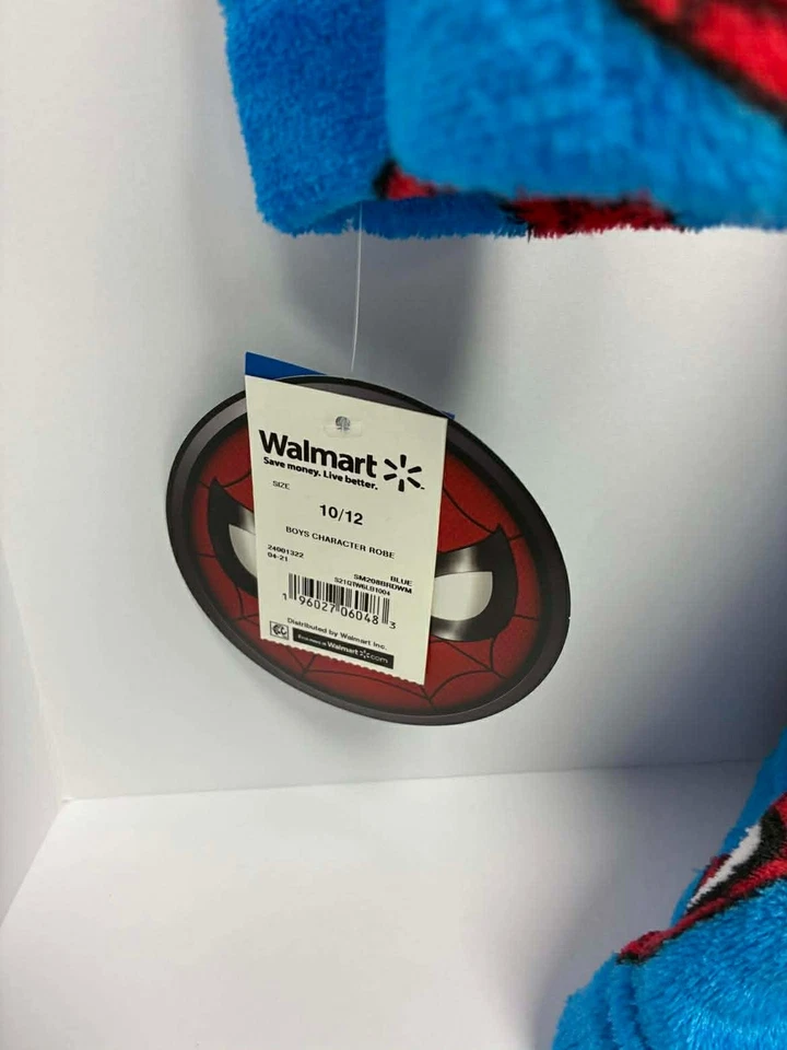 Bata Marvel Ultimate Spiderman Niño Azul Rojo Poliéster Manga Larga 10-12 años Nueva con Etiquetas Foto 4 de 4