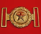 CIVIL WAR TEXAS 2 PIECE INTERLOCKING STATE SEAL BELT BUCKLE REPLICA SOLID BRASS