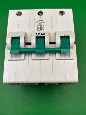 Federal Electric Stab-Lok HBNA 63A Typ 2 M6 3 Phasen MCB