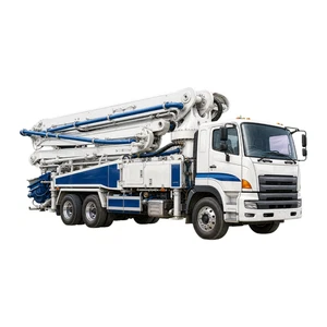 Construction Digger Concrete Pump Truck Self Adhesive Vinyl Sticker