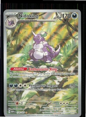 Nidoking 174/165 Illustration Rare 151 Pokemon Near Mint | eBay