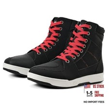 Motorcycle Riding Shoes Road Street Motocross Protective Boots for 11 Black