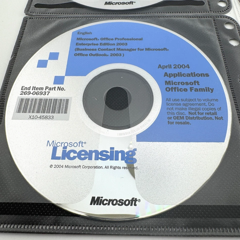 Microsoft 269-06937 Office PRO 2003 WIN32 English DISK KIT MVL C - Image 4 of 4