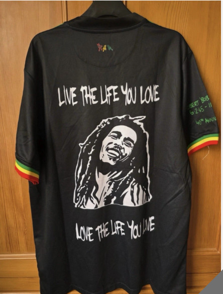 Very rare BNWT Adidas Ajax X Bob Marley Limited Edition Football Shirt 2XL XXL image 2
