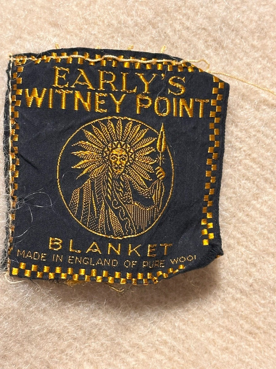 Vintage Early's Whitney Point 4 point 100% wool blanket made in
