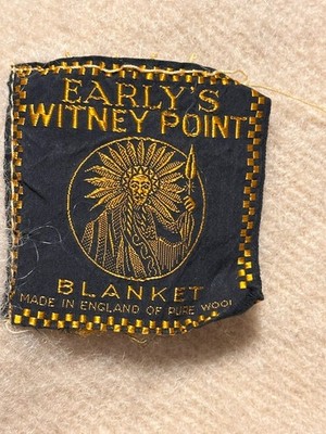 Vintage Early's Whitney Point 4 point 100% wool blanket made in
