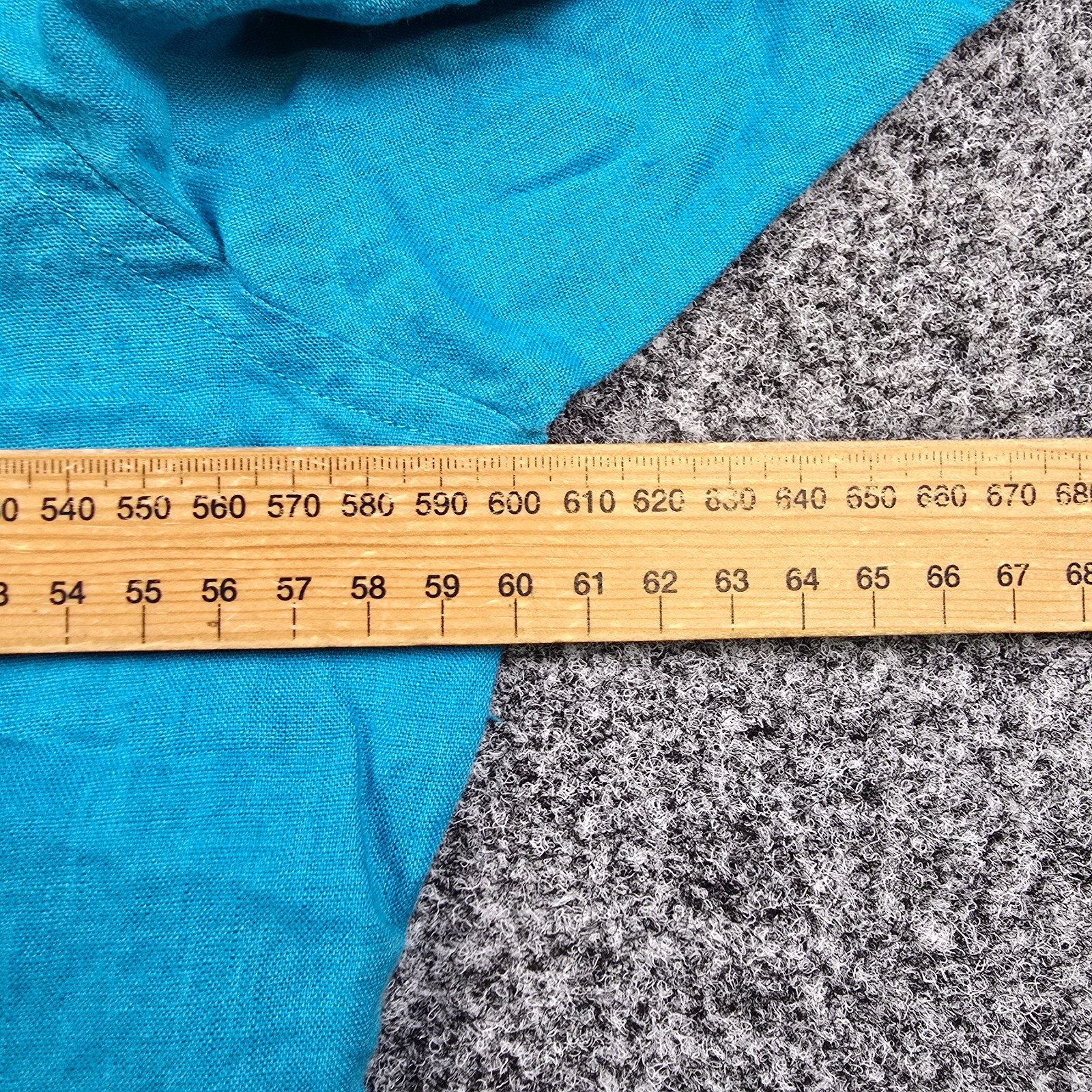 Hugo Boss Shirt Mens LARGE blue Long Sleeve Button Up collared Linen Size L thumbnail 10