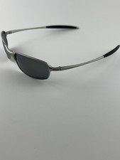 Oakley Square Wire 2.0 Silver Black Iridium Polarized Spring Hinges 05-688 RARE