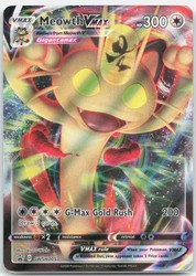Meowth VMAX SWSH005 Sword & Shield Black Star Promo Holo