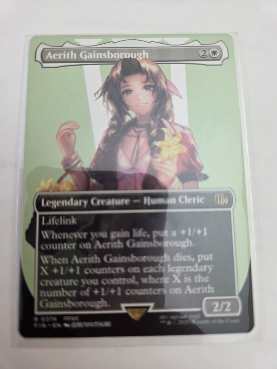 mtg, Aerith Gainsborough (Borderless) Final Fantasy Regular NM | eBay