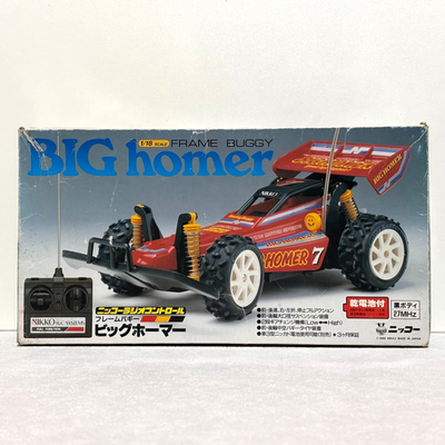 Vintage NIKKO Big Homer RC Buggy 1/18 Japan Boxed 27MHz Partially