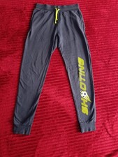 Boys Destination Blue Sports Joggers Sweatpants Neon Yellow Graphic Size 164 13-
