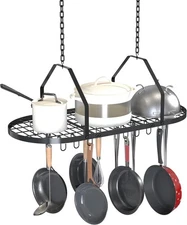 Ceiling Pot and Pan Rack, Kitchen Organizer Storage Big 