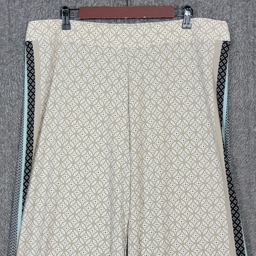 Cato Palazzo Pants Womens 18/20W Tan Elastic Waist Pull On Wide Leg Casual Boho - Picture 2 of 12
