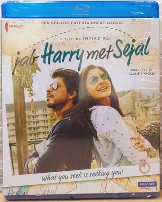 Jab Harry Met Sejal - Shahrukh Khan Bollywood Hindi Movie Bluray All/0, Slipcove