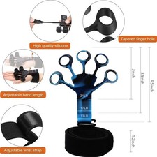 Finger Gripper Hand Exerciser Grip Strength Trainer 6 Resistance Levels Therapy