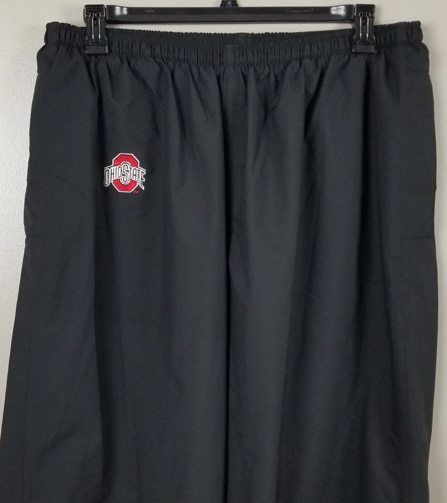 NIKE OHIO STATE BUCKEYES FOOTBALL RAIN PANTS TEAM ISSUED BLACK RED RARE SIZE 3XL