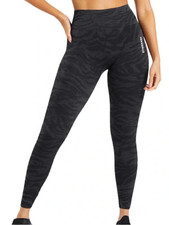 Gymshark Zebra Print Adapt Animal Seamless Leggings Women s Size S High Waisted