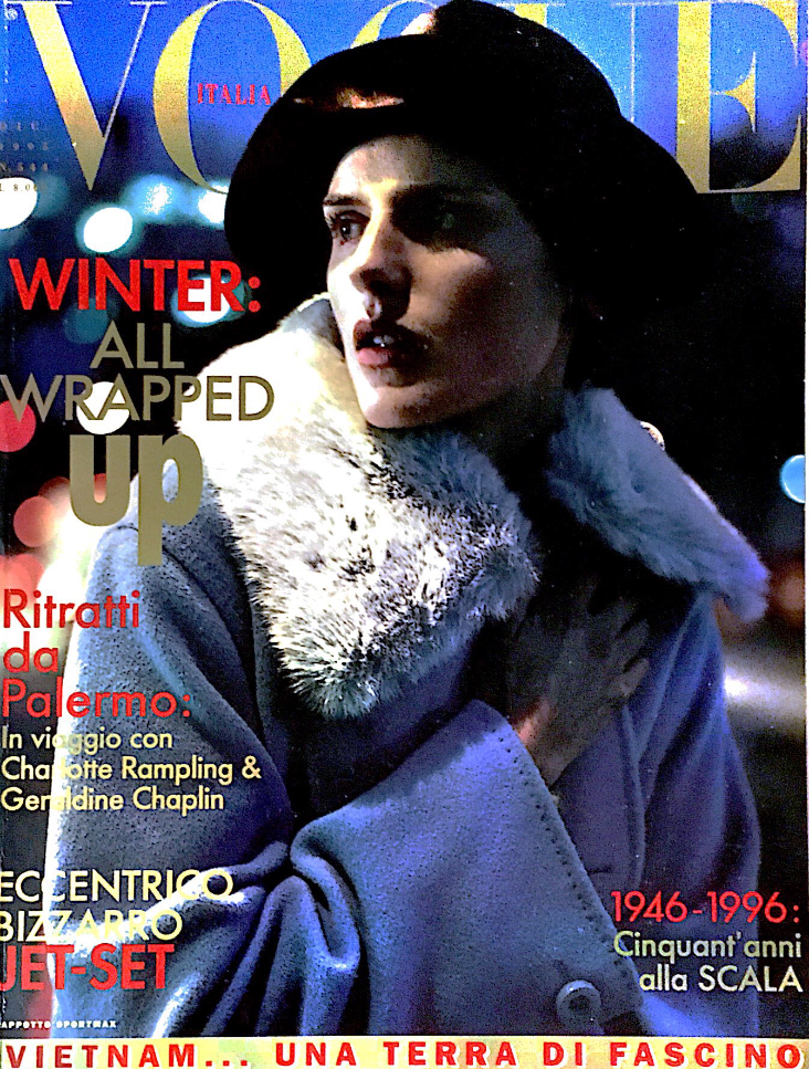 VOGUE Italia Magazine December 1995 STELLA TENNANT Kate Moss CHRISTY TURLINGTON