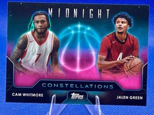 2024 Topps Midnight Constellations Cam Whitmore & Jalen Green - Rookie SSP