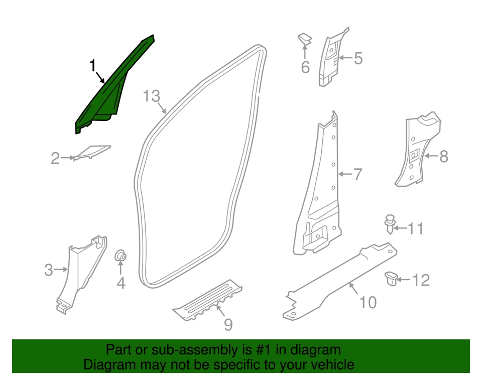 Moldura GM genuina con hilo Si 19316823 Foto 4 de 4