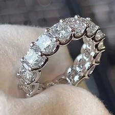 3.00 Ct Cushion Cut Natural Diamond Full Eter...