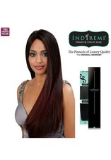 IndiRemi® Virgin Remi Hair Weave - NATURAL YAKY WEAVING 12"_#1B