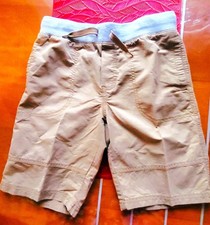 NEW Gymboree Boys Cargo Cotton Blend Khaki Beige Drawstring 3 Poc. Shorts Size 8