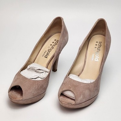 Schuhgold Berlin Pumps 36 Peep Toe altrosa High Heels mit Karton