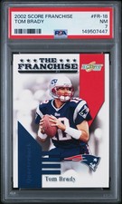 Tom Brady 2002 Score Franchise PSA 7 POP 1!!!! Patriots