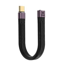 USB C Female to USB C Male Cable,USB4 / Thunderbolt 4 Cable 100W,40Gbps Data ...