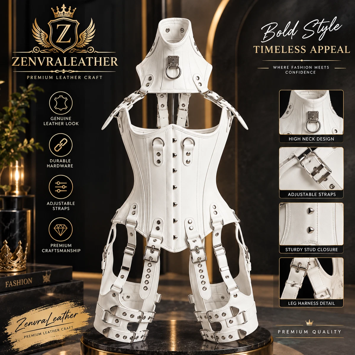 White Harness In Women's Corsets & Bustiers for sale | eBay