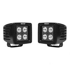 Westin For Hyperq Led Auxiliary Lights 3in X 3in Cube 20w Flood - Black Westin For Hyperq Led Auxiliary Lights 3in X 3in Cube 20w Flood - Black