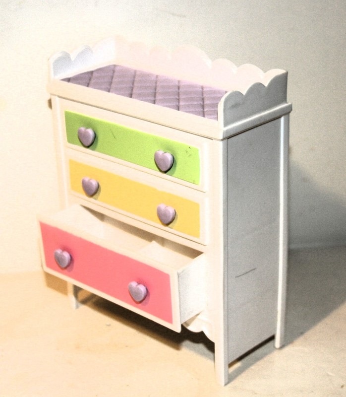 BARBIE Sweet Baby Things CHANGING TABLE Colorful REPLACEMENT Nursery FURNITURE