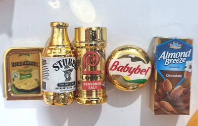 5 Überraschungs Mini Marken! Goldrausch Leerdammer Stubbs Lawrys Babybel Mandelbrise