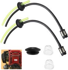 Trimmer Pipe - Universal Fuel Line for Lawn Mower with Primer Bulb - 2 PCS Set