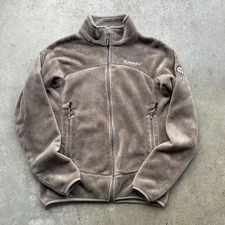 Bearpaw Women's Fleece Jacket Full Zip Polartec Size Medium Gray