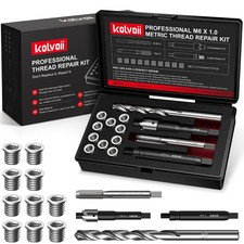 M6X1.0 Thread Repair Kit, 10 Solid 304 Stainless Steel Inserts