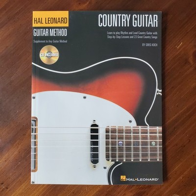 Hal Leonard Country Guitar Method by Greg Koch Step-by-Step Lessons w/ CD, VG!