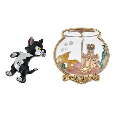 Disney Store Figaro & Cleo Brosche Set Pinocchio Story Collection