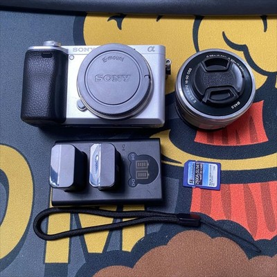 Sony Alpha A6300 24.2MP Mirrorless Digital Camera 4K Video W/16-50mm lens Silver