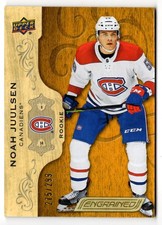 2018-19 Upper Deck Engrained Noah Juulsen Rookie 275/299 Montreal Canadiens #89