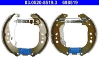 Ate 03.0520-8519.3 Bremsbackensatz FüR Seat Skoda